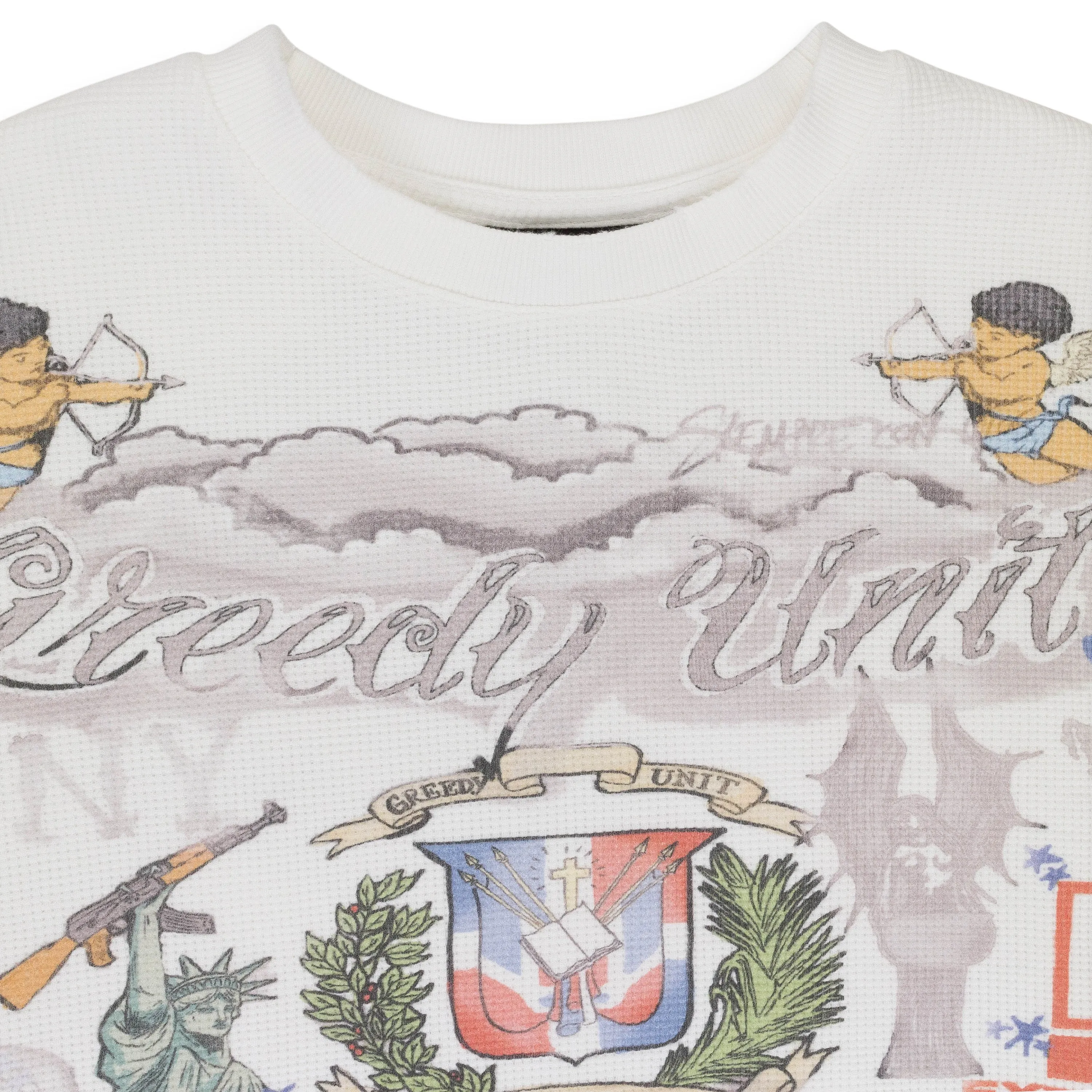 ALL OVER PRINT THERMAL WHITE T-SHIRT