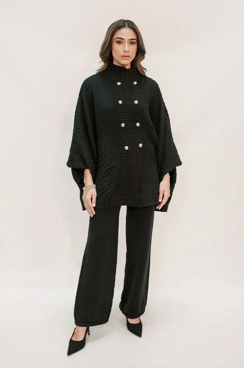 Autumn Winter '24 - Sabiha Black Textured Suit