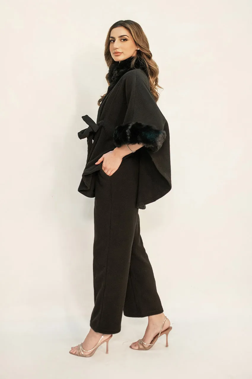 Autumn Winter '24 - Sabiha Black Textured Suit