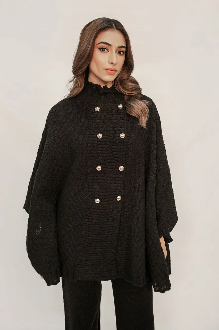 Autumn Winter '24 - Sabiha Black Textured Suit