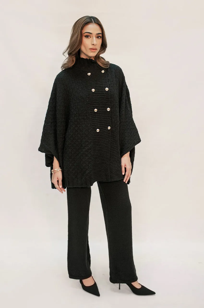 Autumn Winter '24 - Sabiha Black Textured Suit