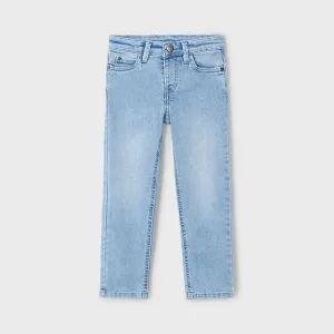 Boy Bleach Wash Slim Fit Jeans