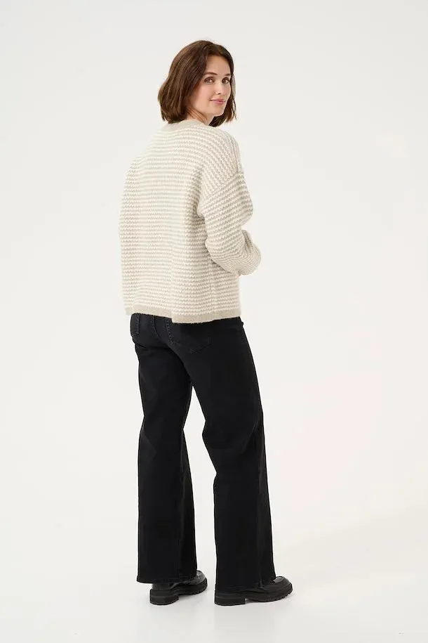 KAFFE KAellery Sweater Stone/Taupe