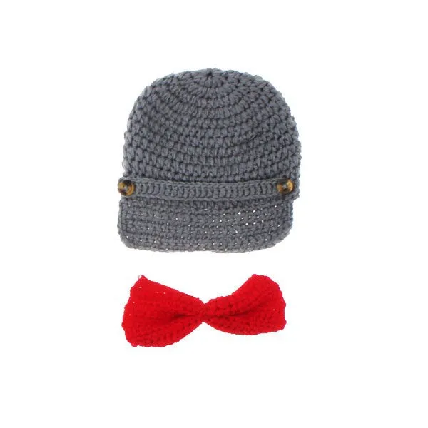 Knitted Newborn Suspender Pants
