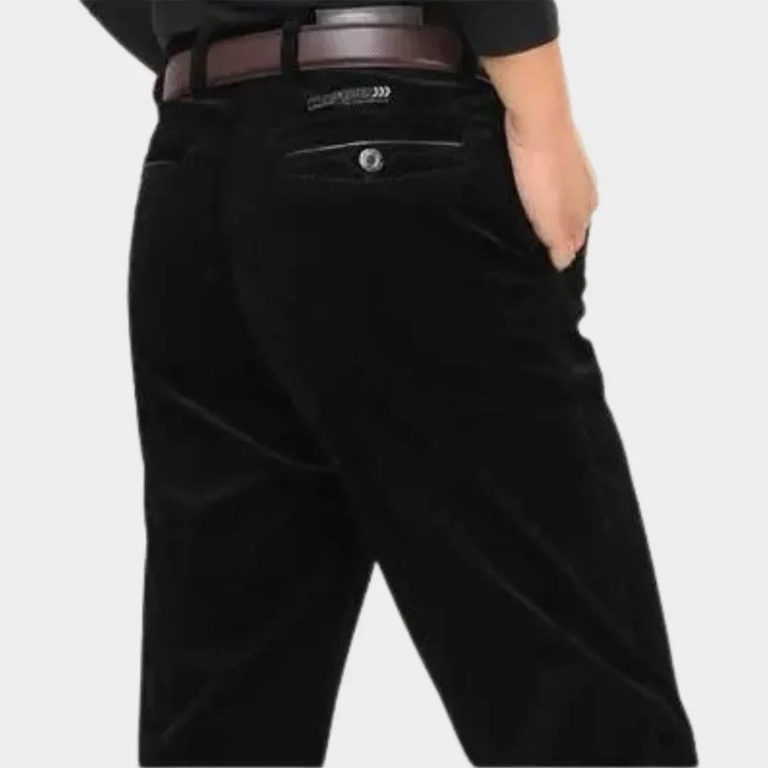 Mens Loose Corduroy Jogging Pants - Casual Autumn Winter Trousers, Streetwear, Wine Red, Black, Dark Green, and More