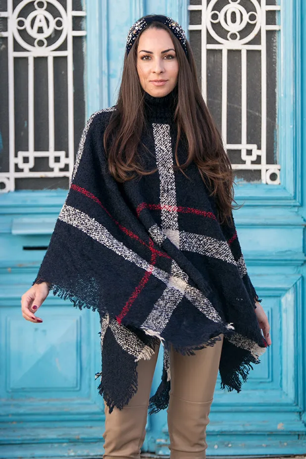 Queencii – Elta Cape Dark Blue