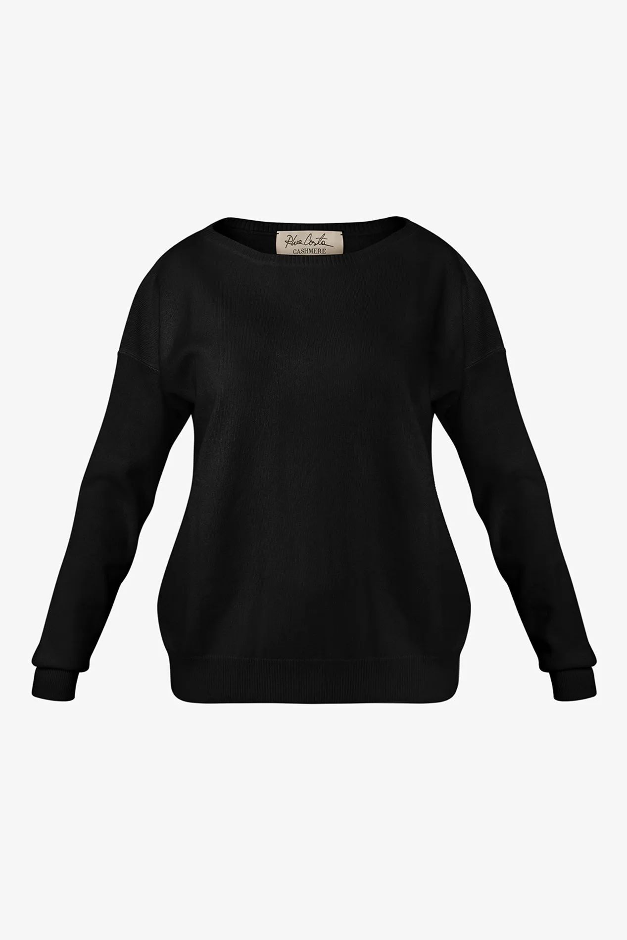 Rania Boat Neck Cashmere Sweater In Embassy
