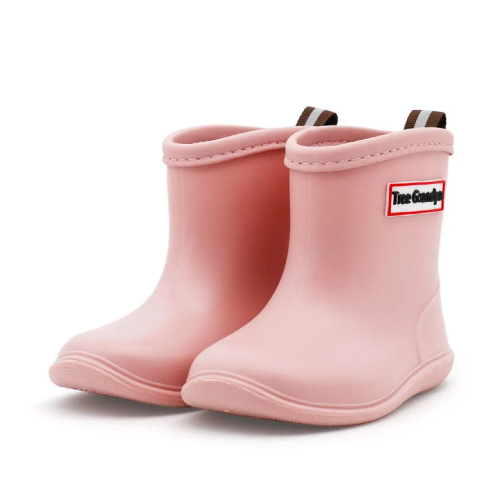 Tree Grandpa Solid Color Rain Boots
