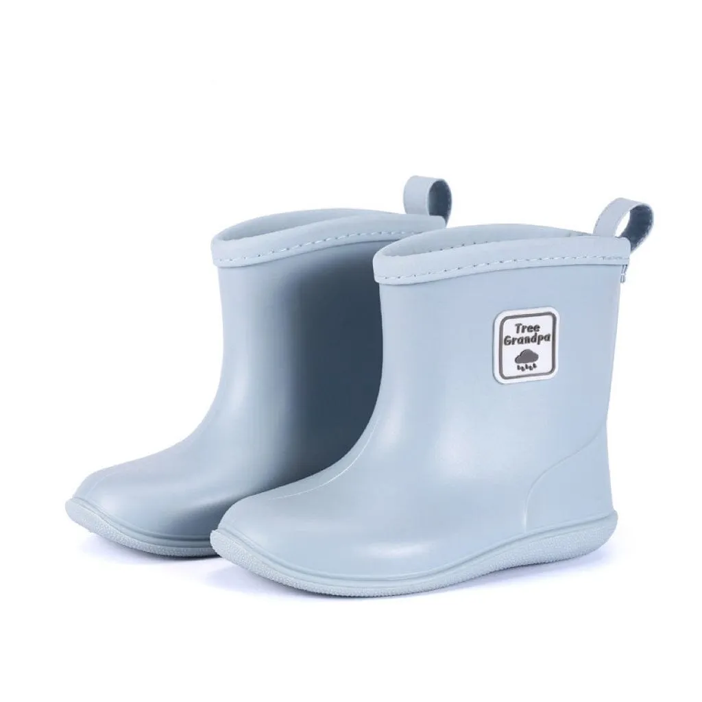 Tree Grandpa Solid Color Rain Boots