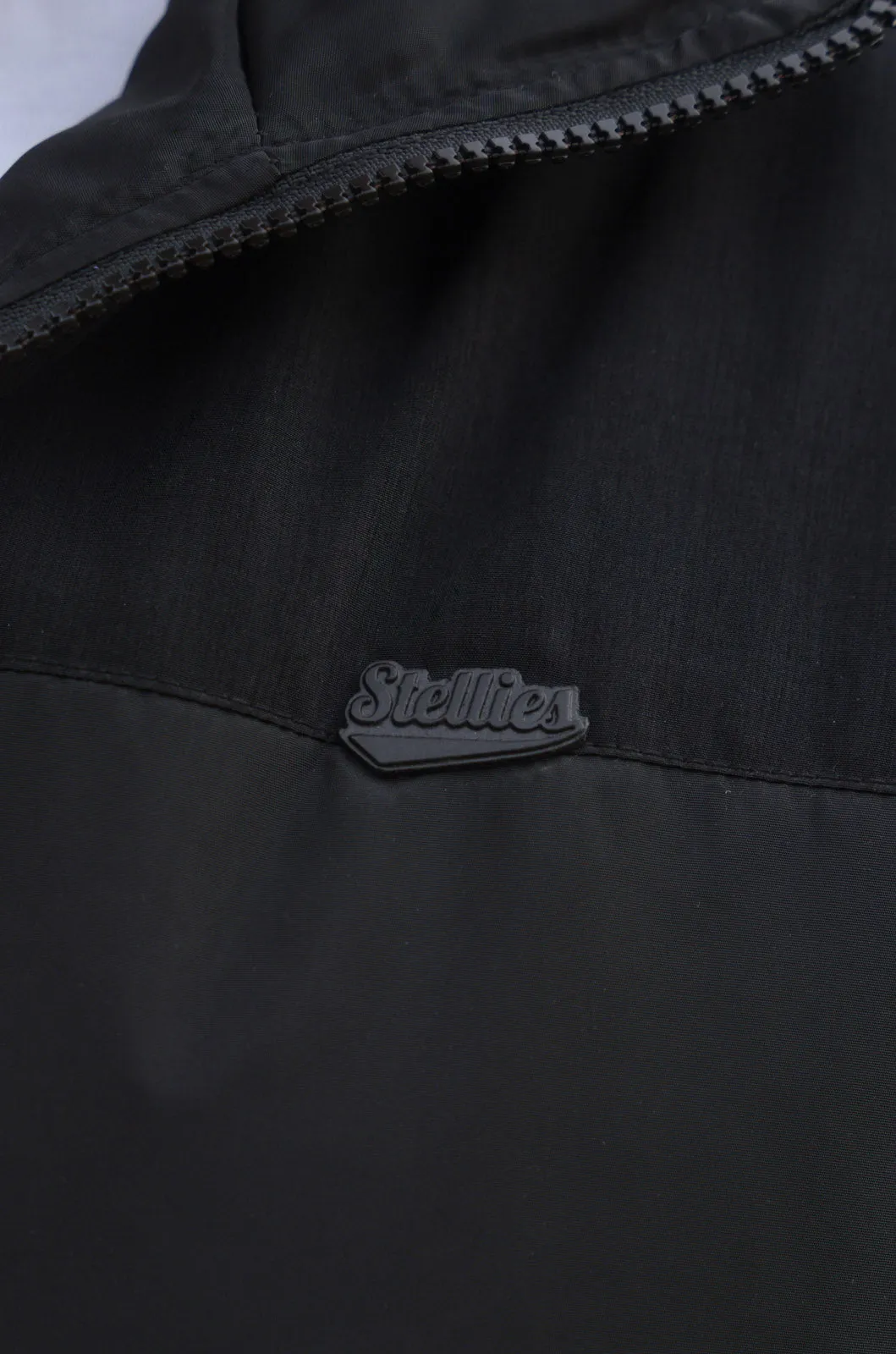 Two-Tone Puffer Jacket - Black