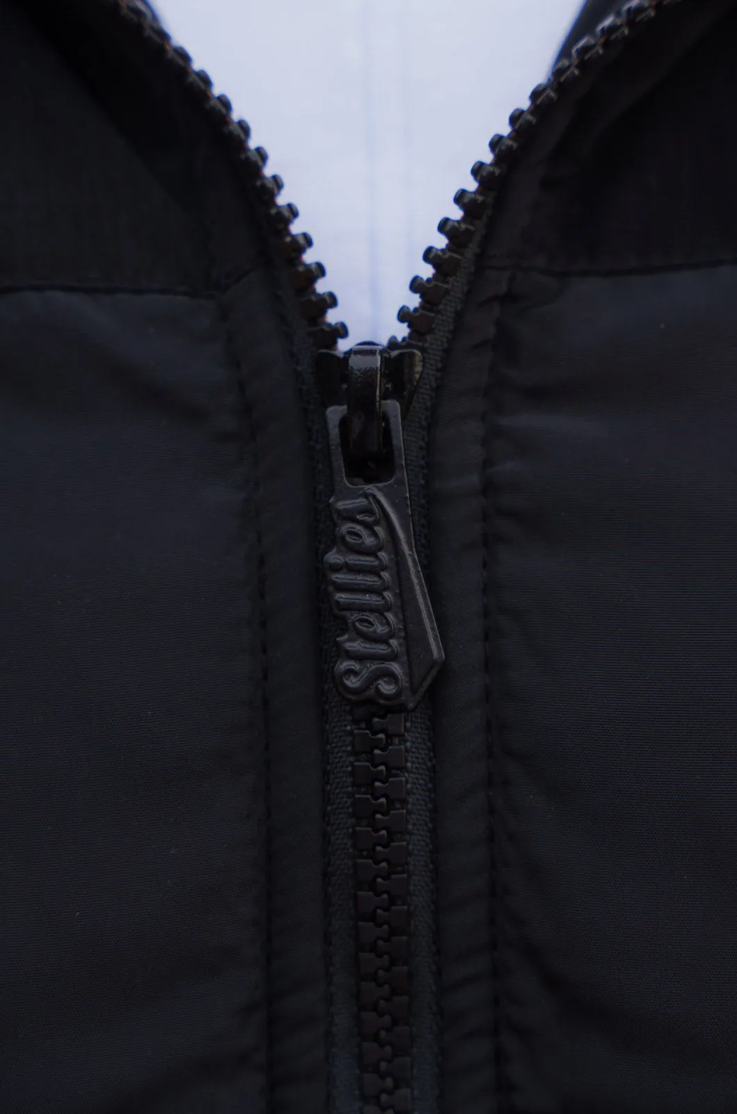 Two-Tone Puffer Jacket - Black