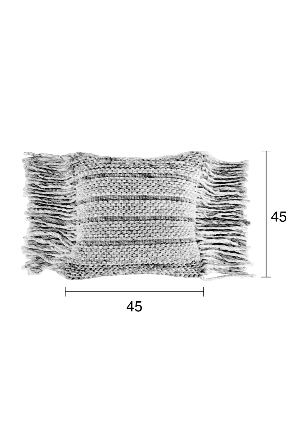 Weaved Woolen Pillows (2) | Zuiver Fringe