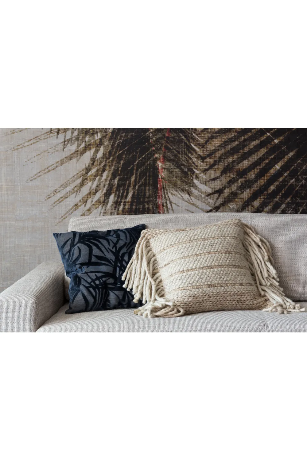 Weaved Woolen Pillows (2) | Zuiver Fringe
